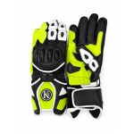 Kvell Sports Volt Pro Black & Neon Motorcycle Racing Gloves