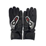 Kvell Sports Apex Pro Black White & Red Motorcycle Racing Gloves - Image 3
