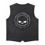 Kvell Sports Roadmaster Black Leather Motorcycle Vest - Image 2