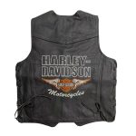 Kvell Sports Outlaw Lace-Up Black Leather Motorcycle Vest - Image 2