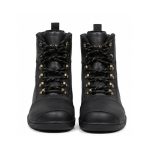 Kvell Sports Black Motorcycle Street Riding Shoes Front View