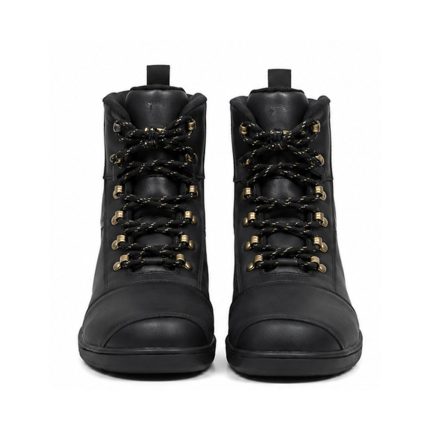 Kvell Sports Black Motorcycle Street Riding Shoes Front View