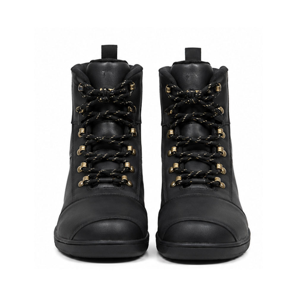 Black Motorcycle Street Riding Shoes - Kvell Sports Kvell Sports Black Motorcycle Street Riding Shoes Front View