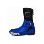 Blue Motorcycle Racing Boots with Ankle & Toe Protection - Kvell Sports - Image 2