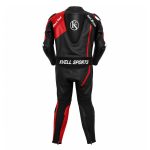 Kvell Sports Kawasaki ZX-10R Red Black Custom Motorcycle Leather Racing Suit - Image 2